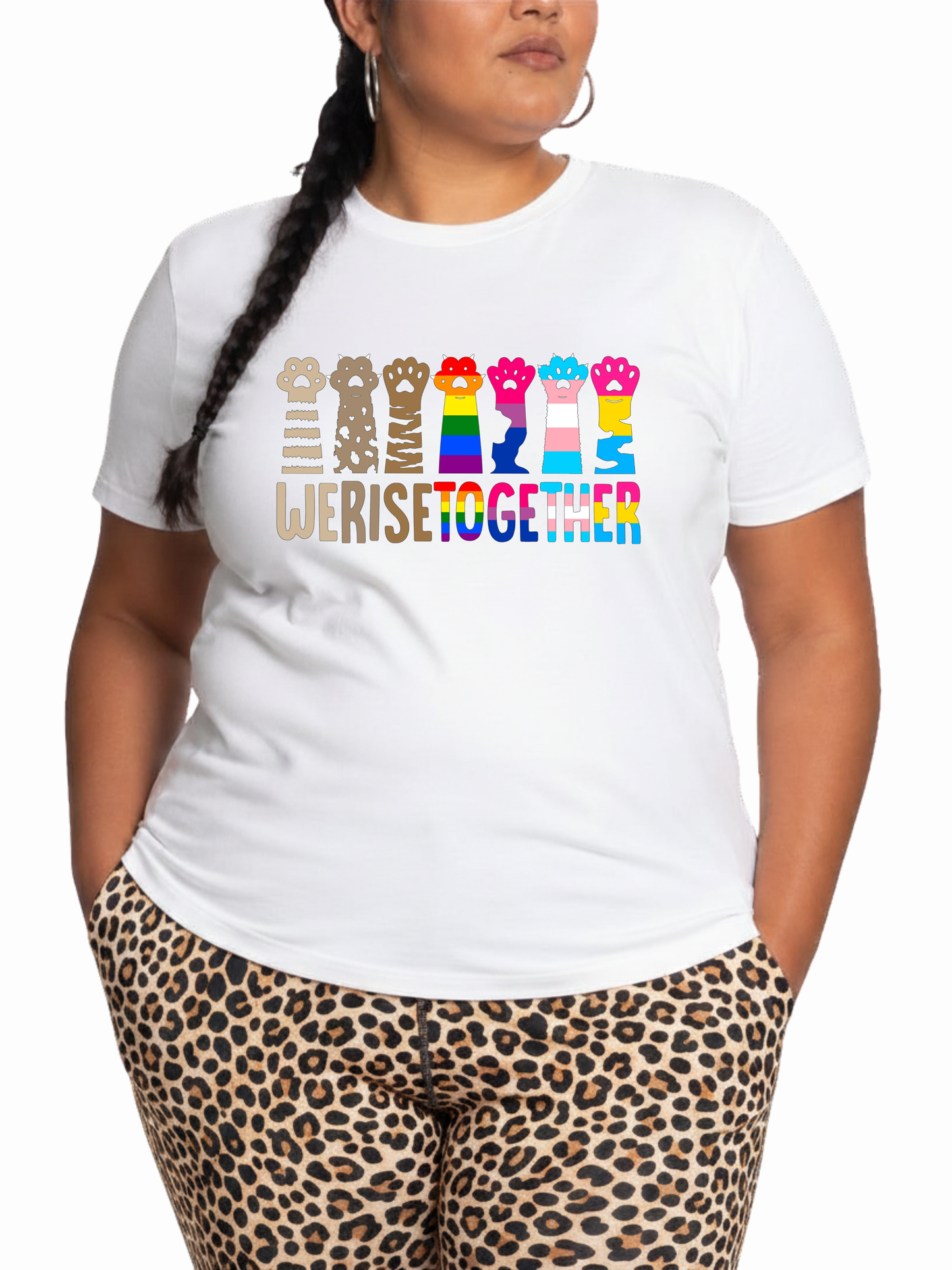 we rise together unisex t-shirt – human pride collection