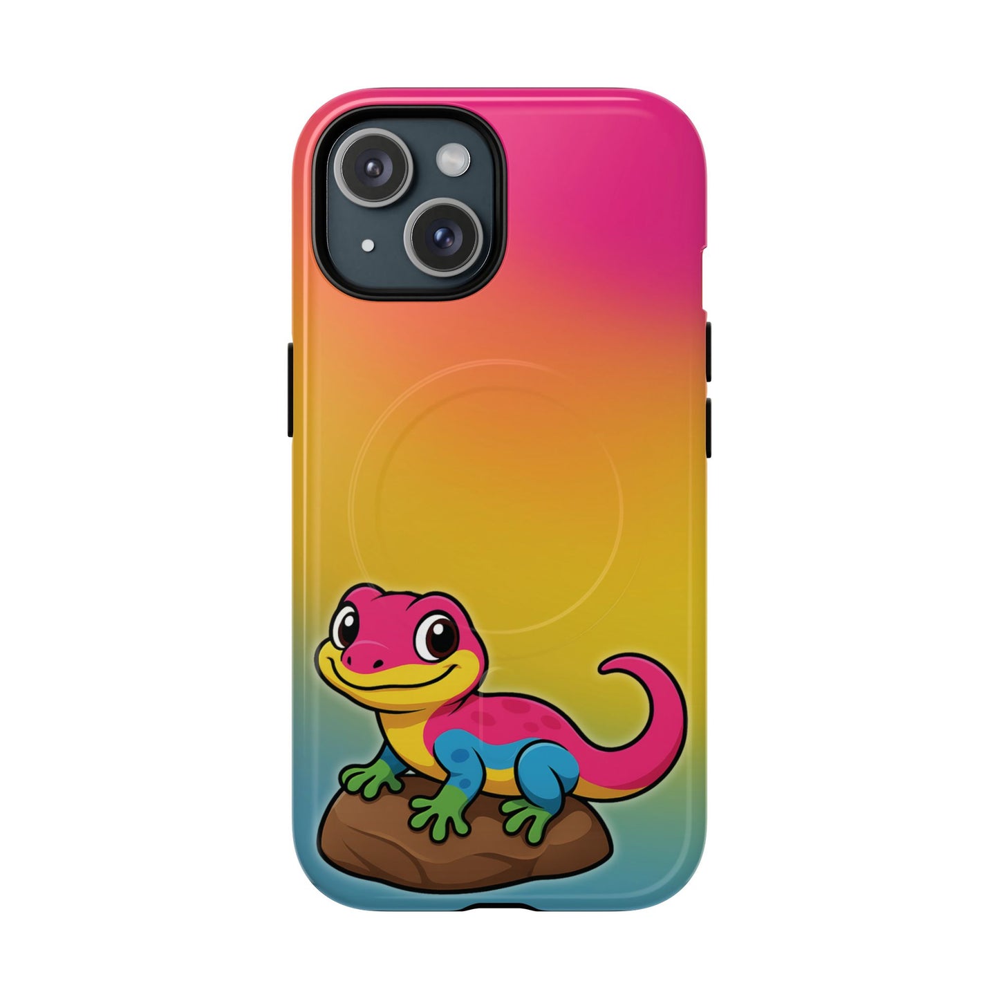 "pan-tastic voyage" – pansexual pride gecko magsafe® iphone tough case
