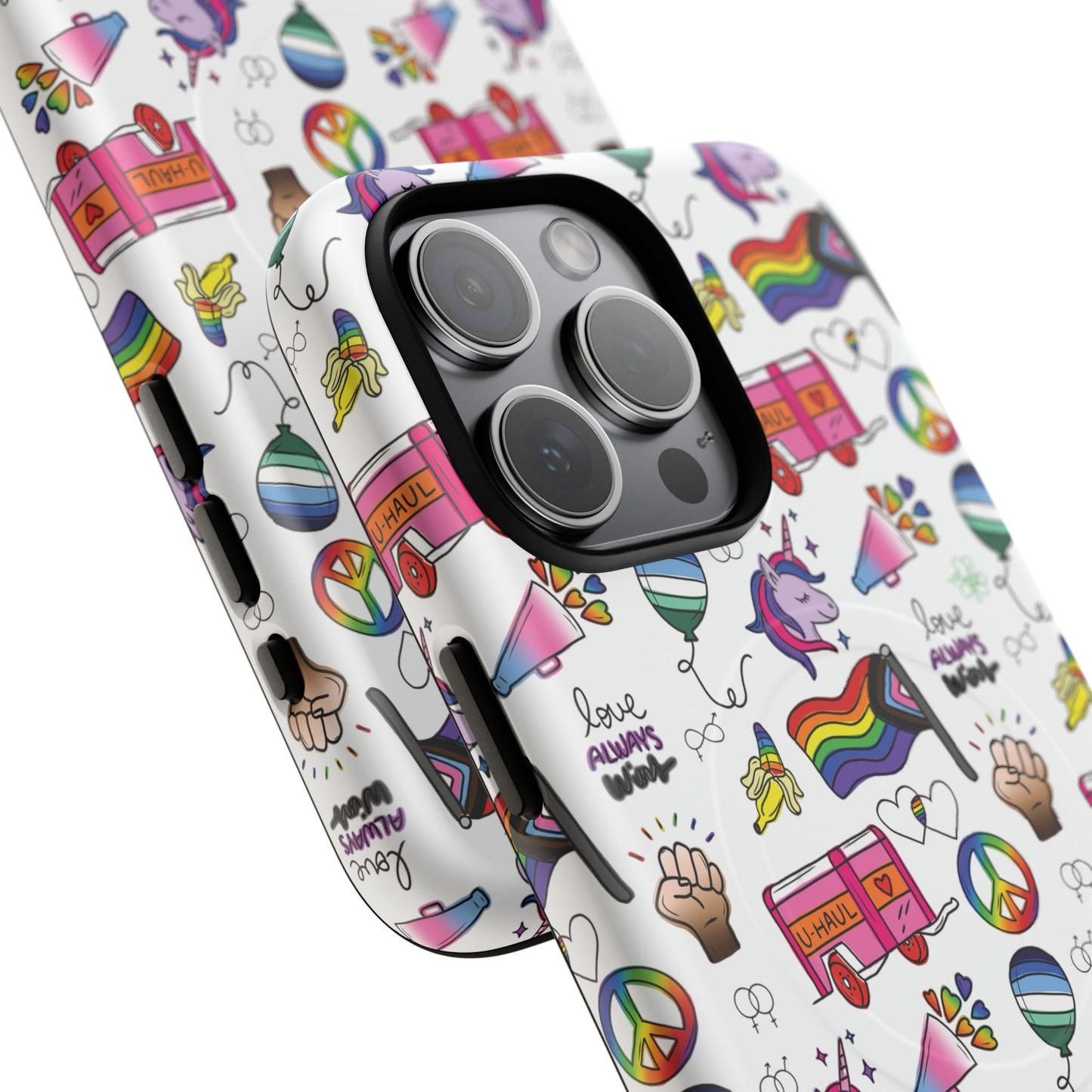 “identity mix” lgbtqia+ collage magsafe® tough iphone case