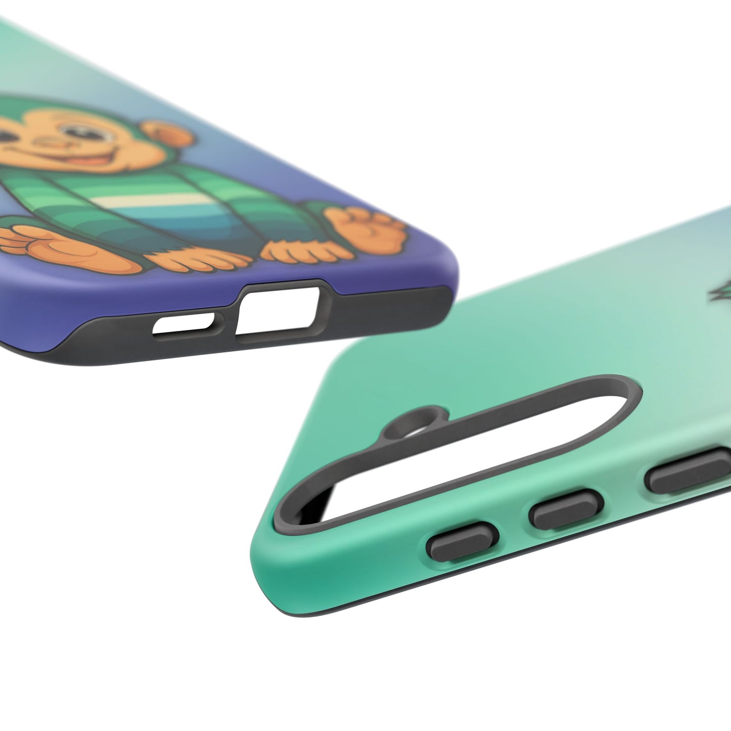 "monkey love" – gay [mlm] pride android tough phone case