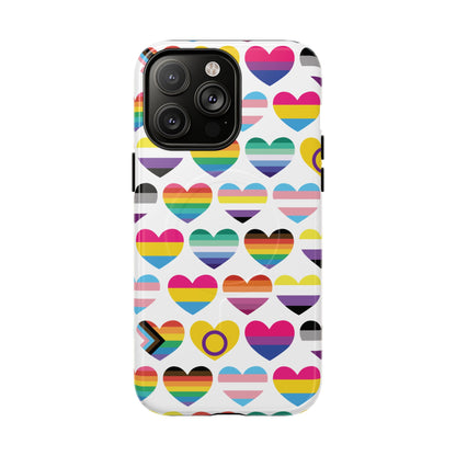 "Proud Hearts" LGBTQIA+ Love MagSafe® iPhone Case