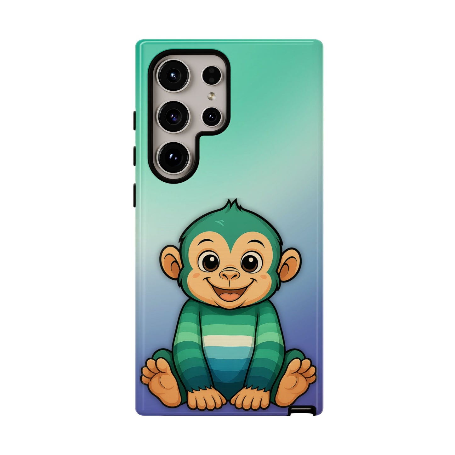 "monkey love" – gay [mlm] pride android tough phone case