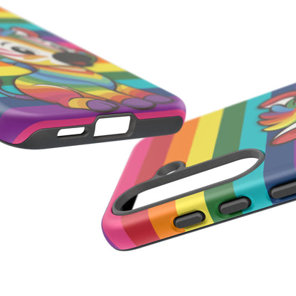 "Zee the O.G." – Original Rainbow Pride Zebra Android Tough Phone Case