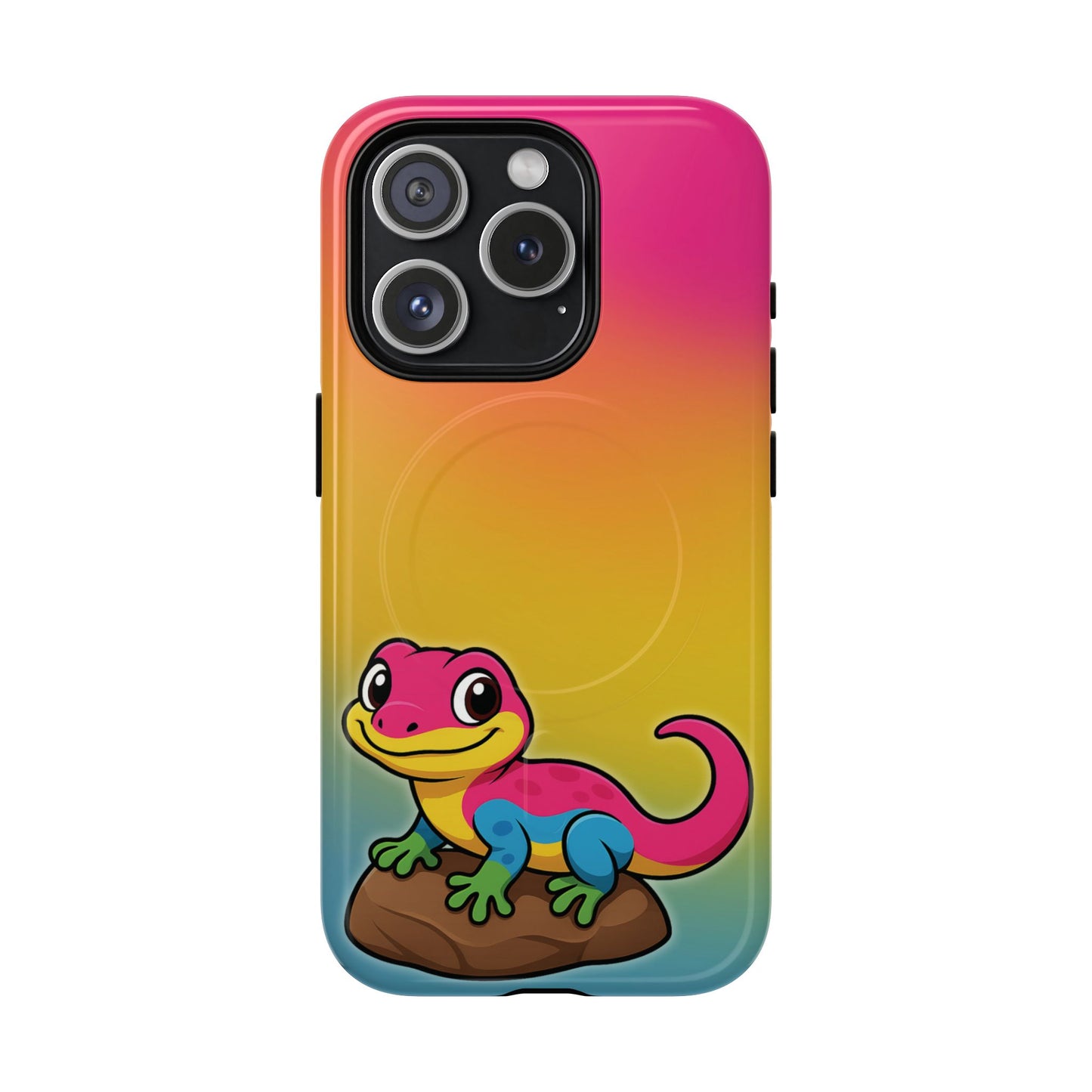 "pan-tastic voyage" – pansexual pride gecko magsafe® iphone tough case