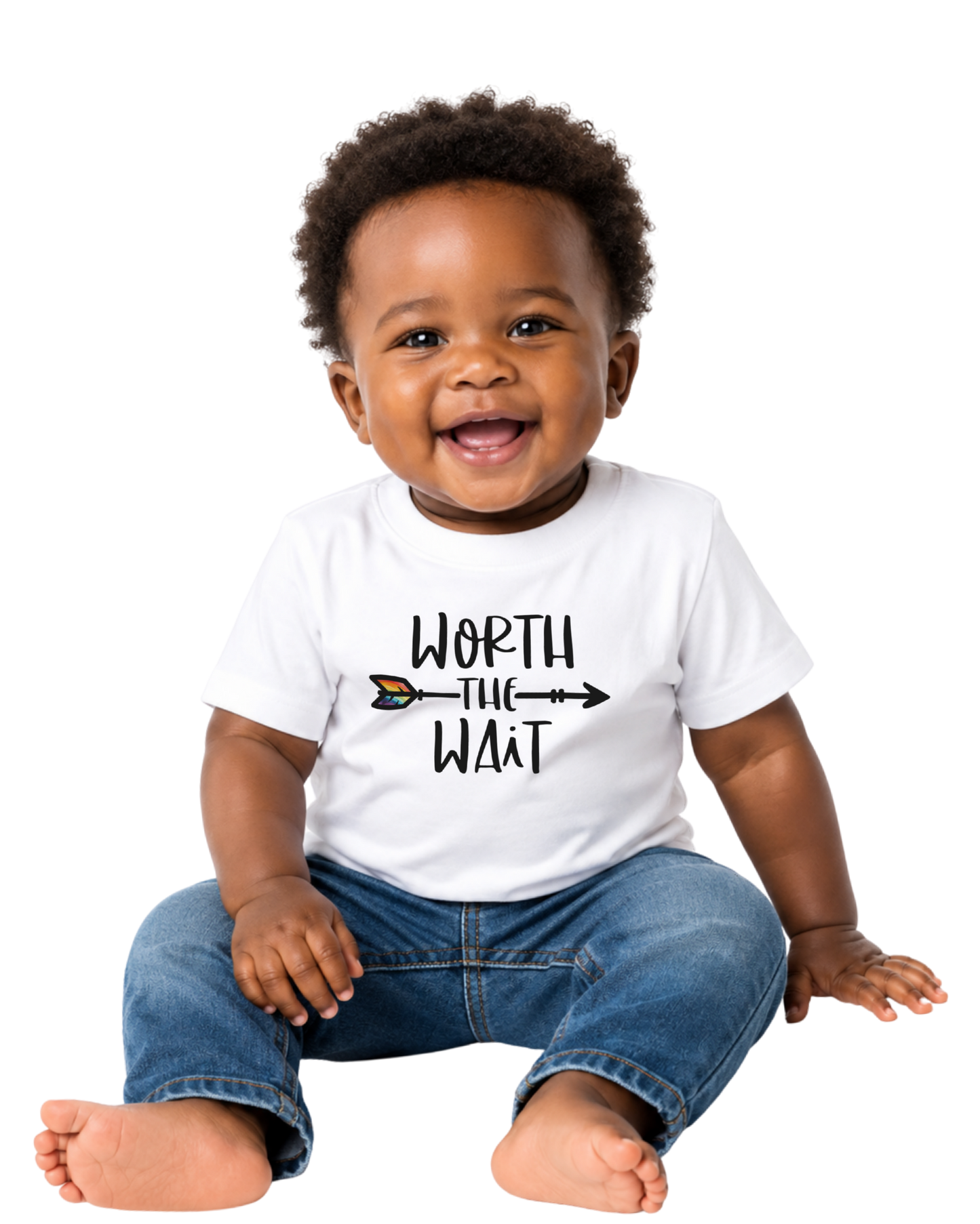 “worth the wait” baby jersey t-shirt