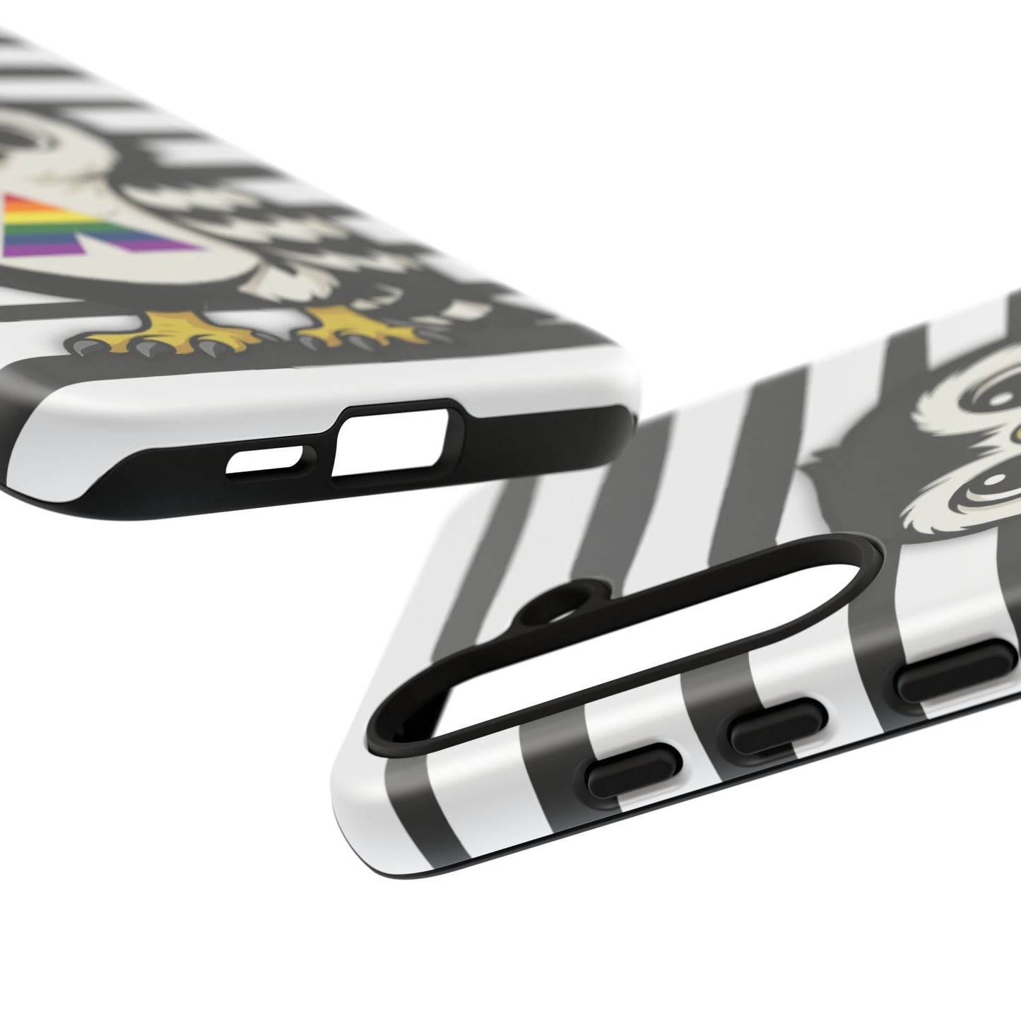 "fly with pride" – lgbtqia+ ally pride hawk android tough phone case