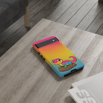 "Pan-tastic Voyage" – Pansexual Pride Gecko Android Tough Phone Case