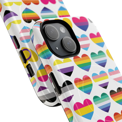 "Proud Hearts" LGBTQIA+ Love MagSafe® iPhone Case