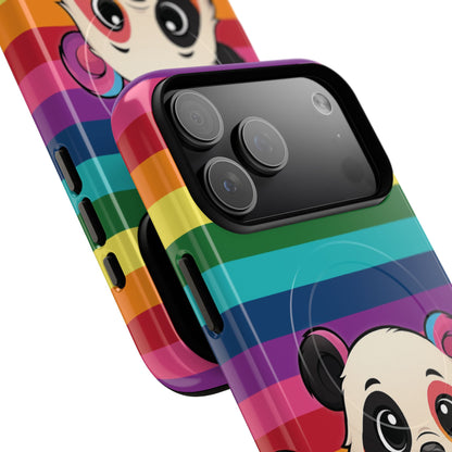 "PrideCub" – Progress + Rainbow Pride Panda MagSafe® iPhone Tough Case