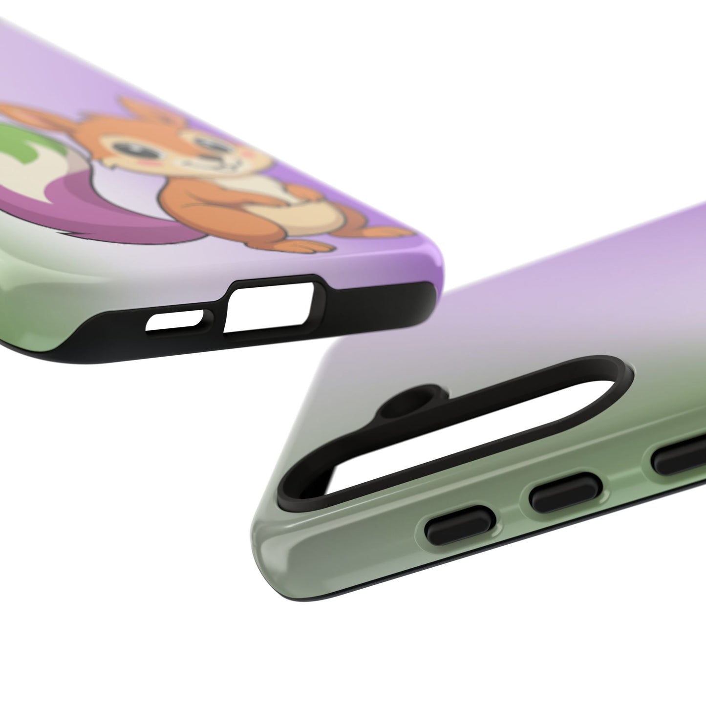 "queeriosity"– genderqueer squirrel pride android tough phone case