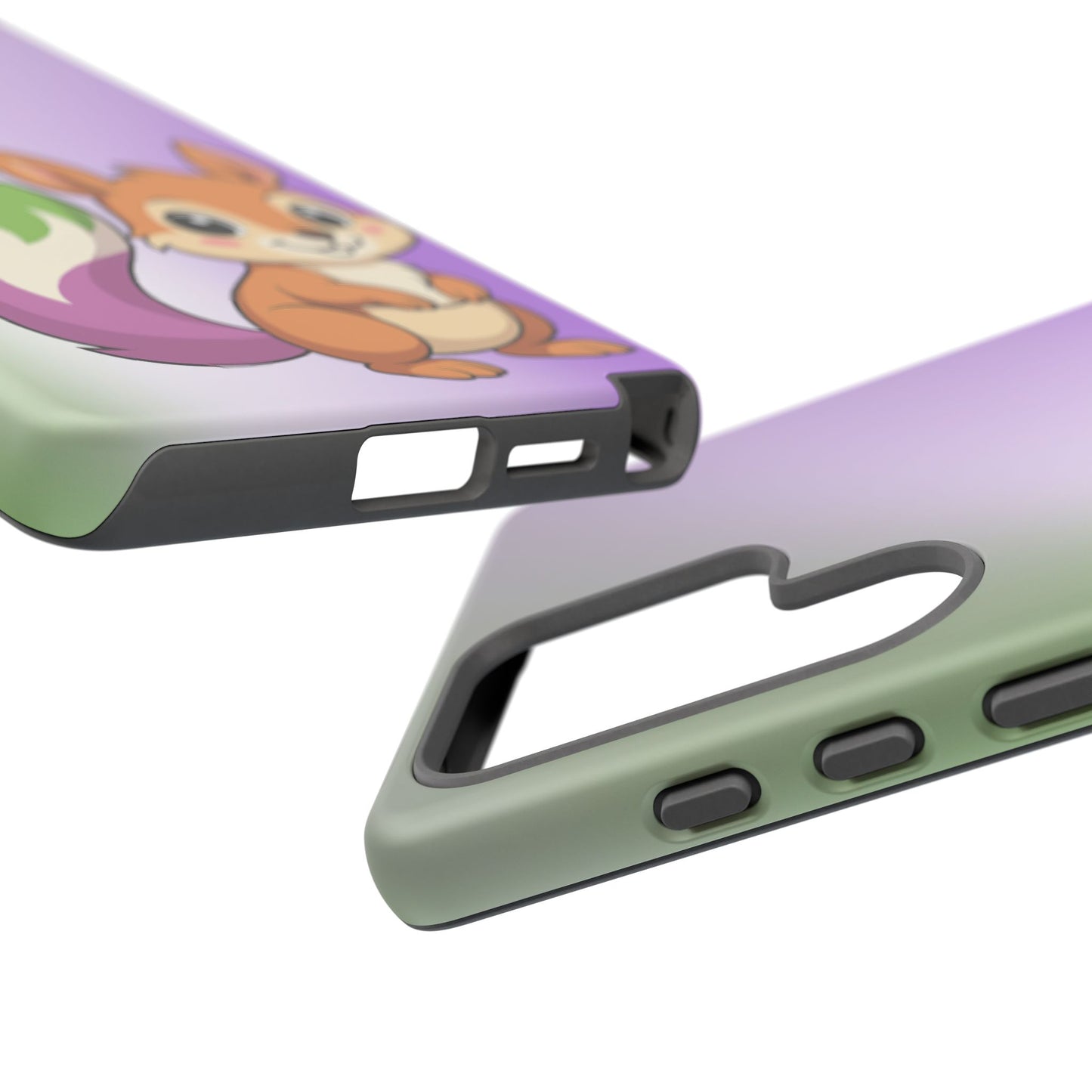 "queeriosity"– genderqueer squirrel pride android tough phone case