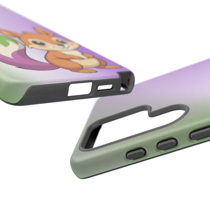 "Queeriosity"– Genderqueer Squirrel Pride Android Tough Phone Case