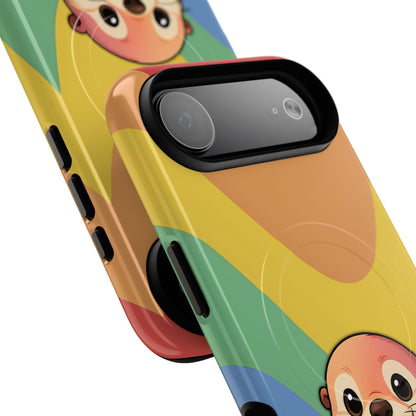 “Otterly Queer” – Retro Rainbow Pride Otter MagSafe® iPhone Tough Case
