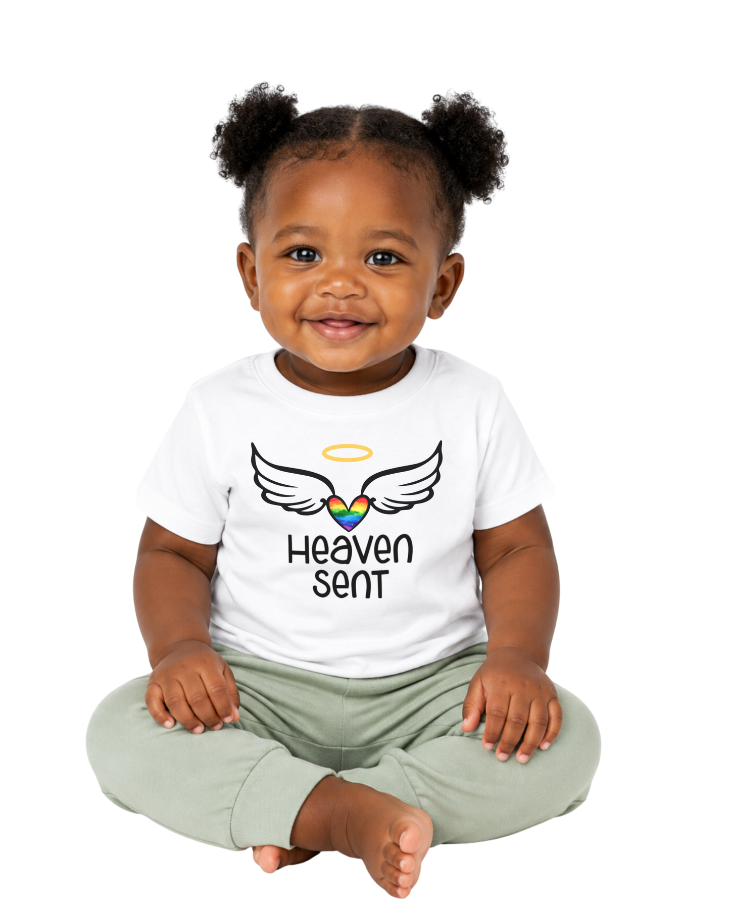 “heaven sent” baby jersey t-shirt