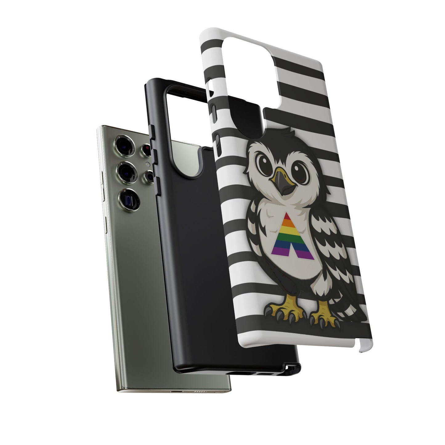 "fly with pride" – lgbtqia+ ally pride hawk android tough phone case
