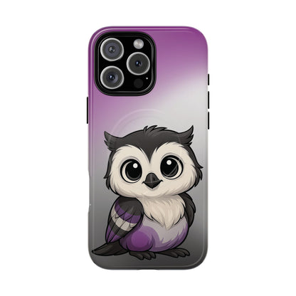 "Ace-Wise" – Asexual Pride Owl MagSafe® iPhone Tough Case