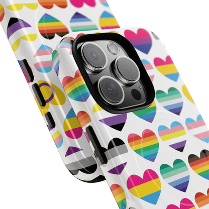 "Proud Hearts" LGBTQIA+ Love MagSafe® iPhone Case