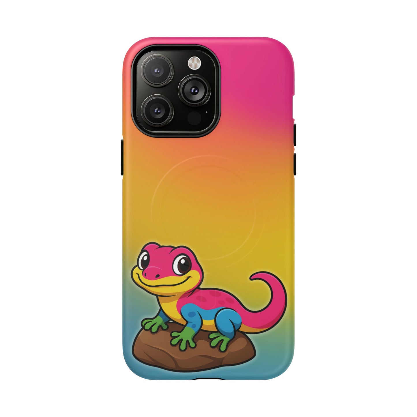 "pan-tastic voyage" – pansexual pride gecko magsafe® iphone tough case