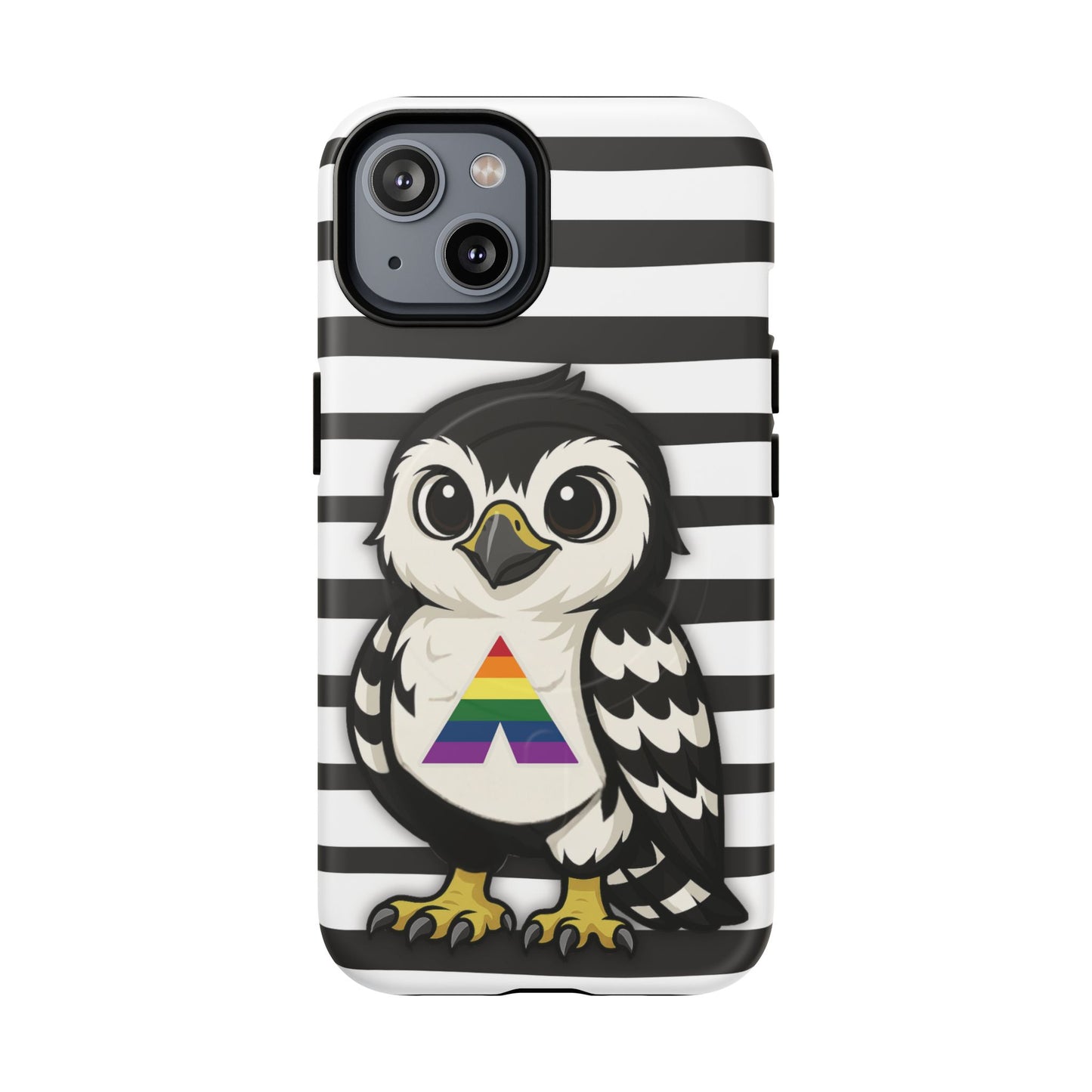 "fly with pride" – lgbtqia+ ally pride hawk magsafe® iphone tough case