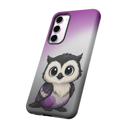 "Ace-Wise" – Asexual Pride Owl Android Tough Phone Case