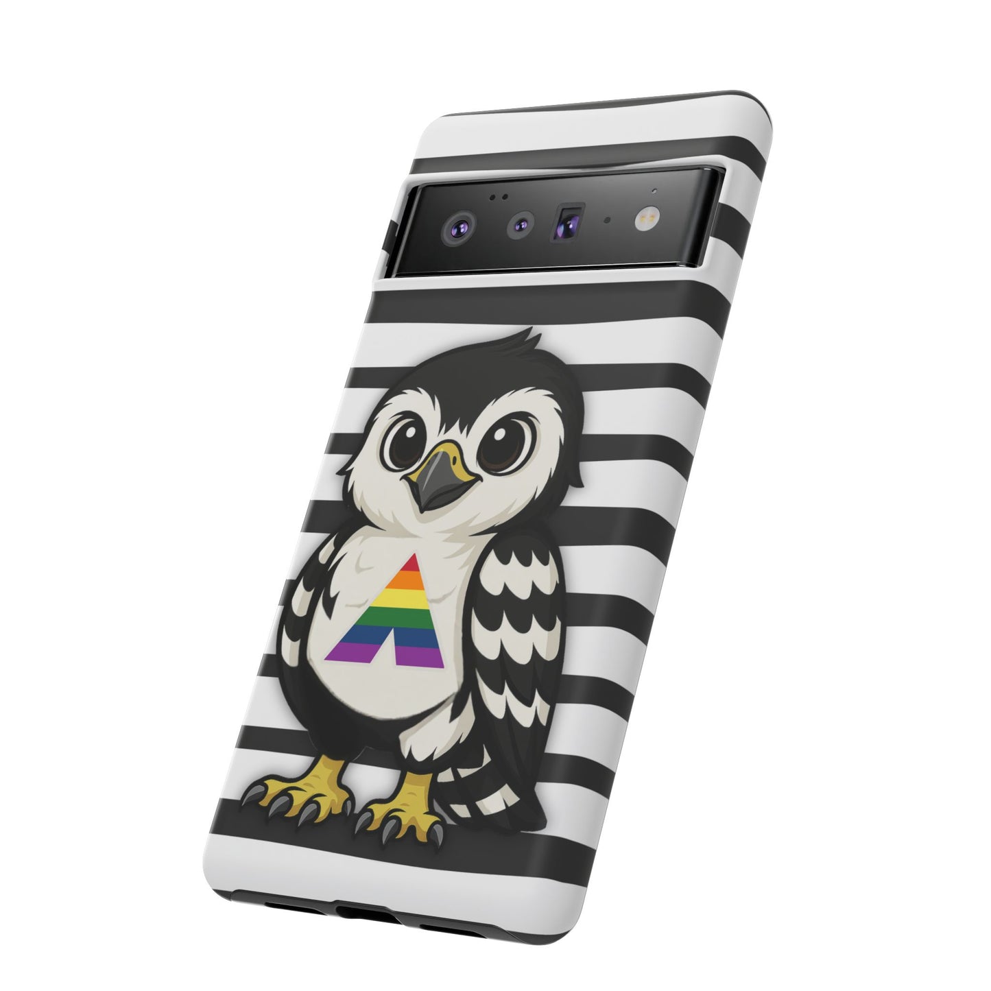 "fly with pride" – lgbtqia+ ally pride hawk android tough phone case