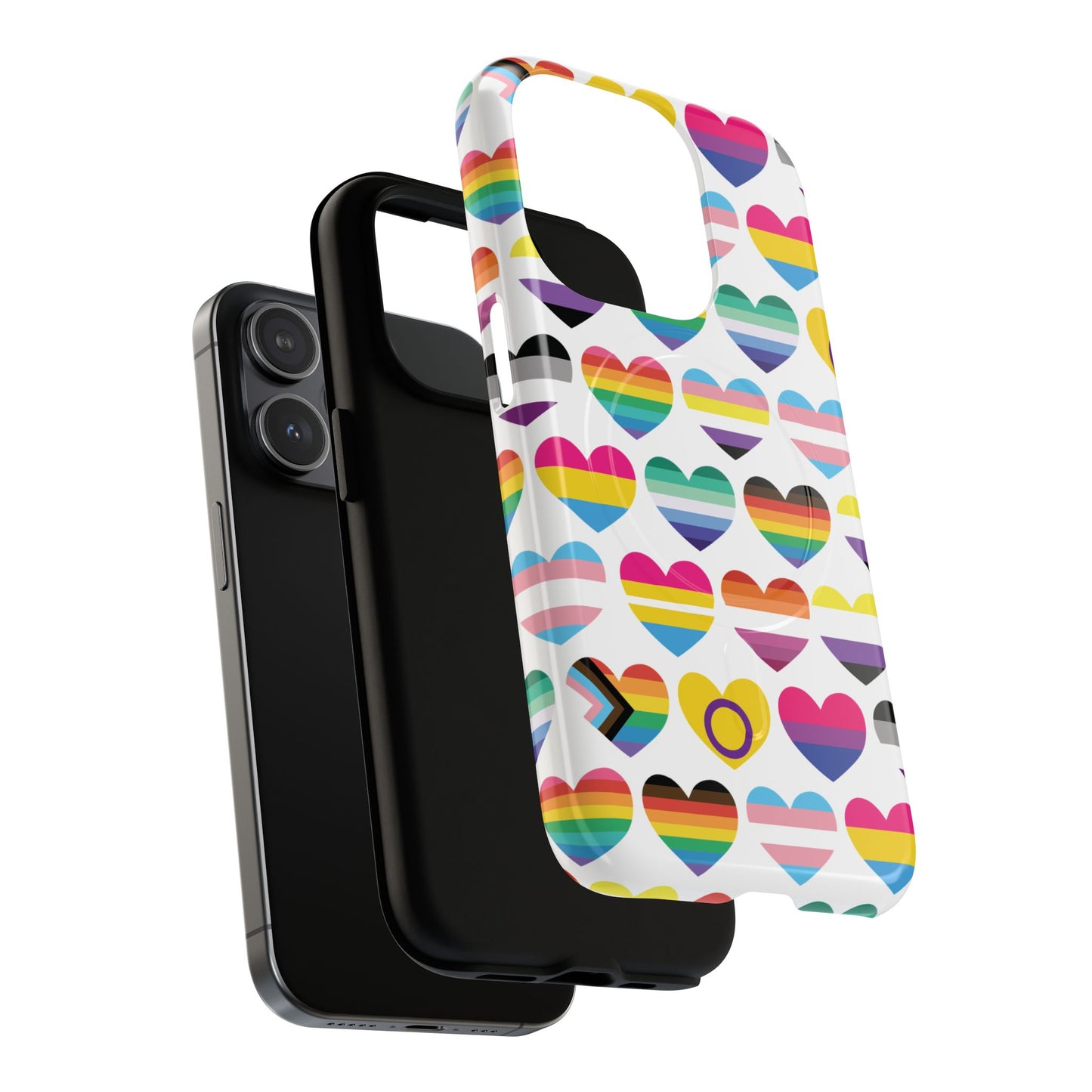 "proud hearts" lgbtqia+ love magsafe® iphone case