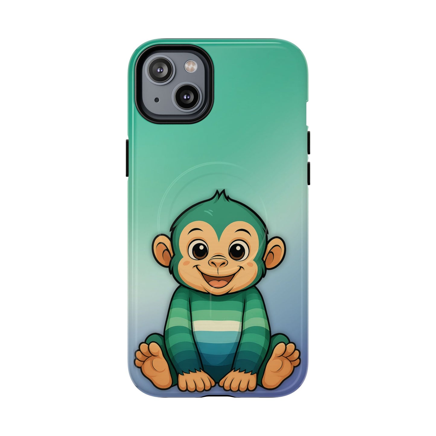 "monkey love" – gay [mlm] pride monkey magsafe® iphone tough case