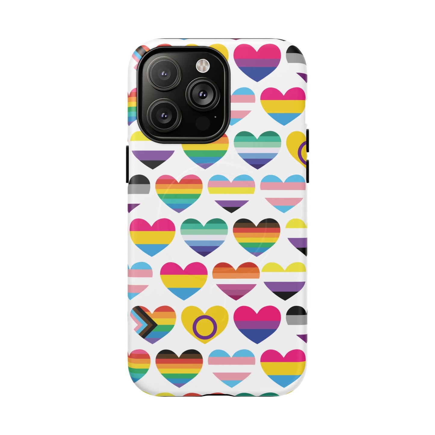 "proud hearts" lgbtqia+ love magsafe® iphone case