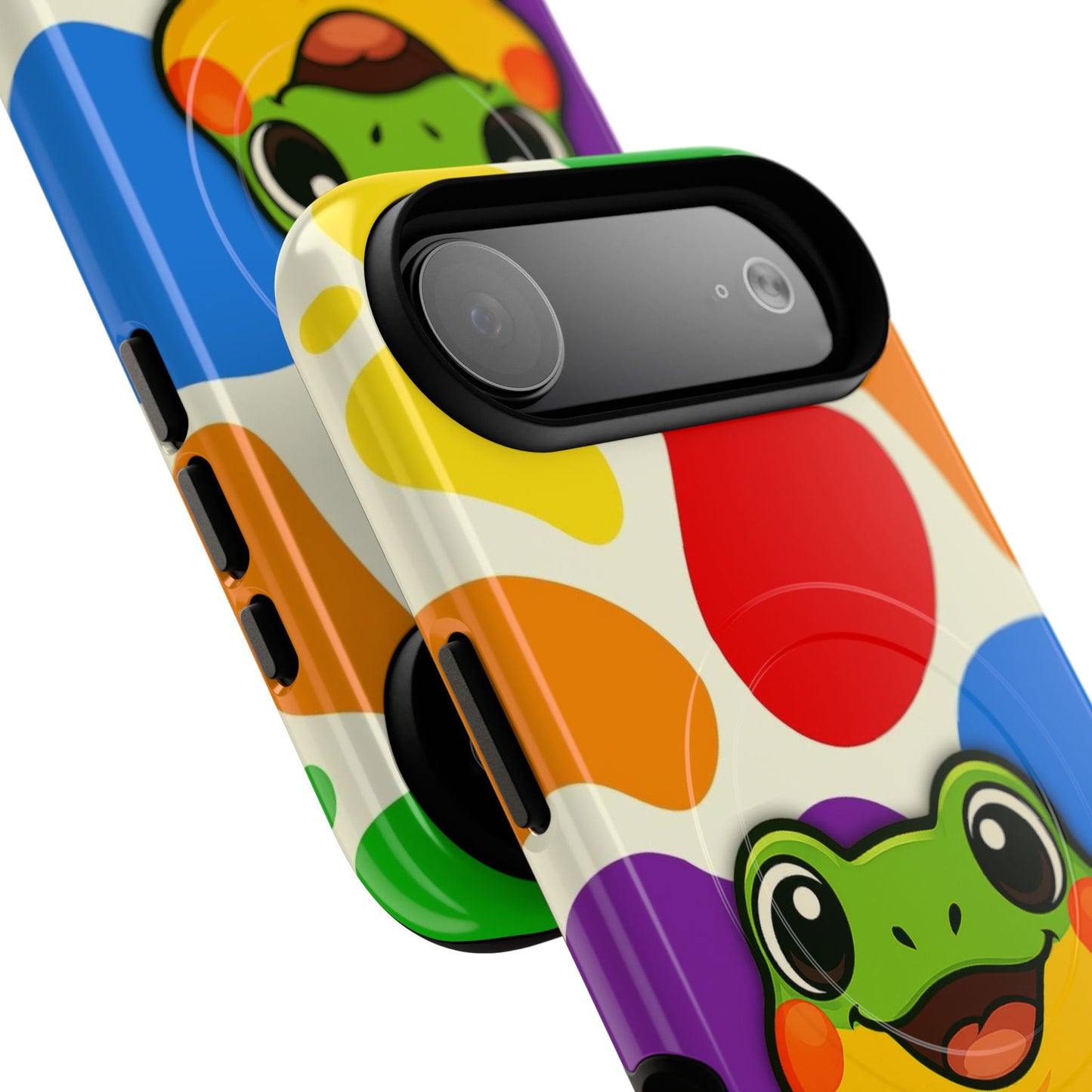 "rainbow ribbit" - lgbtqia+ pride frog magsafe® iphone tough case