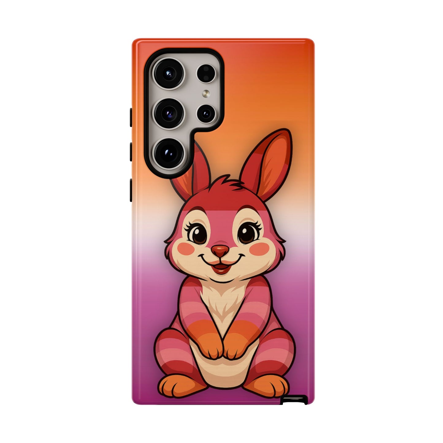 "hare to slay" – lesbian [femme] bunny android tough phone case