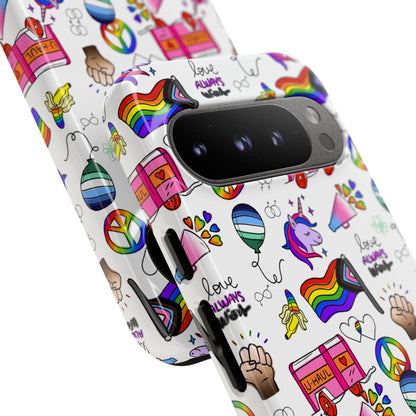 "Identity Mix" LGBTQIA+ Collage Android Tough Phone Case