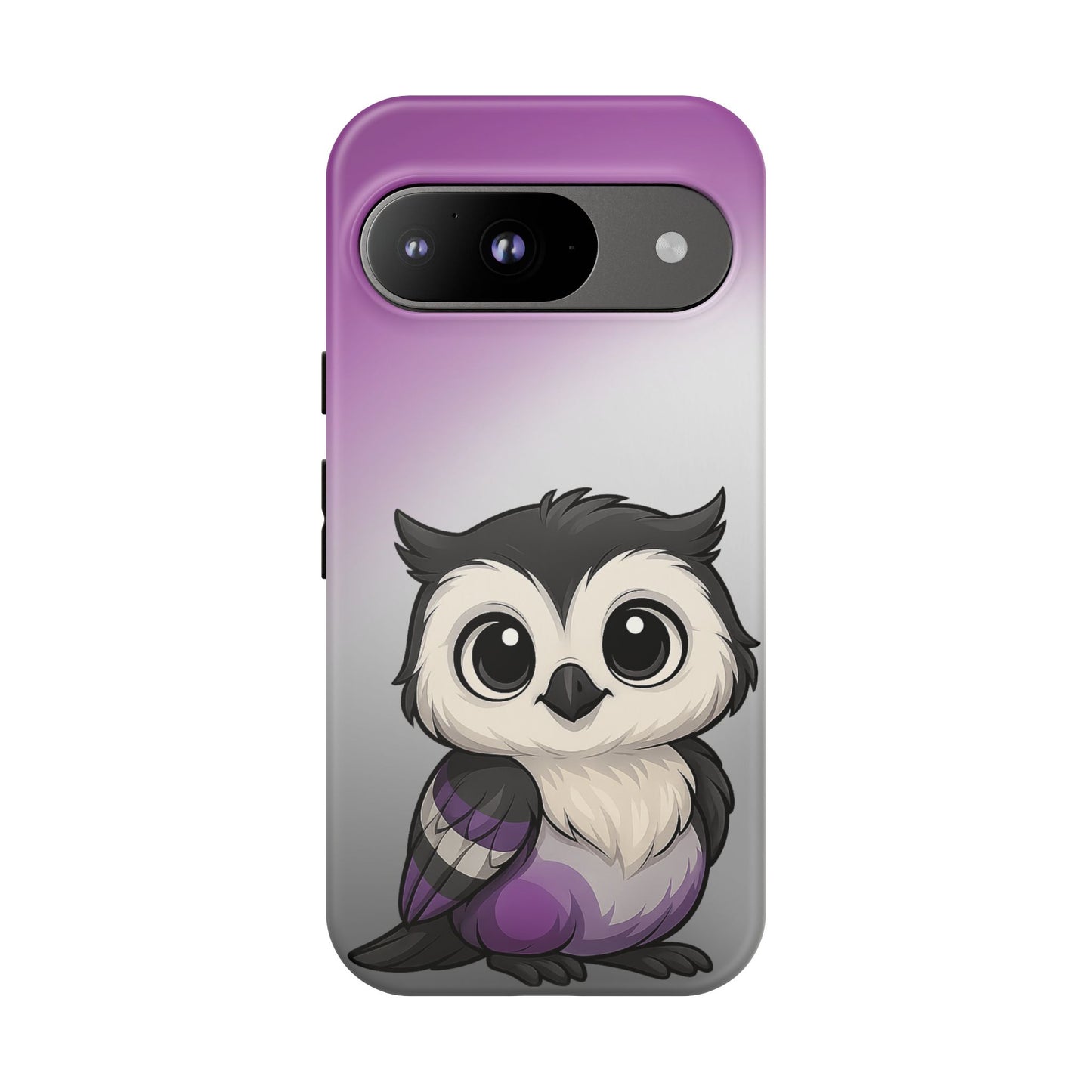"ace-wise" – asexual pride owl android tough phone case
