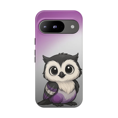 "Ace-Wise" – Asexual Pride Owl Android Tough Phone Case