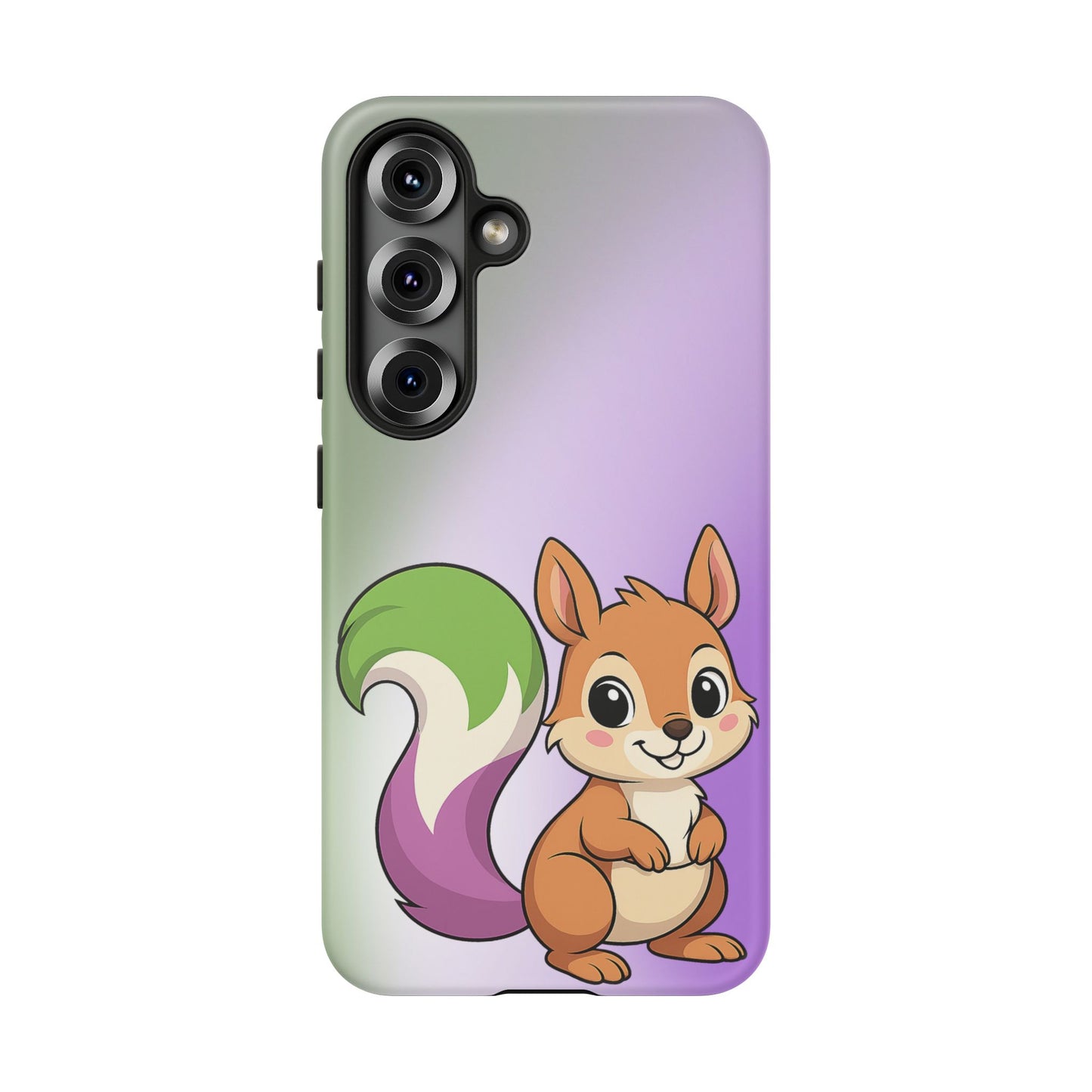 "queeriosity"– genderqueer squirrel pride android tough phone case