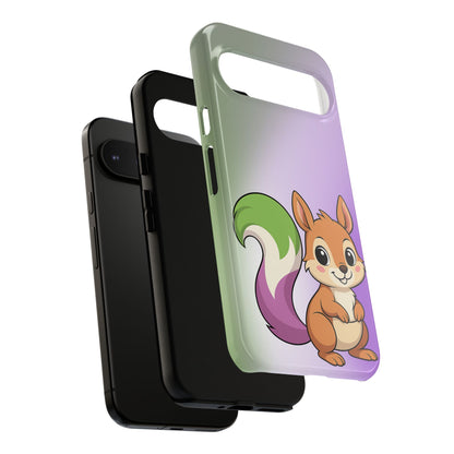 "Queeriosity"– Genderqueer Squirrel Pride Android Tough Phone Case