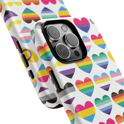 "Proud Hearts" LGBTQIA+ Love MagSafe® iPhone Case