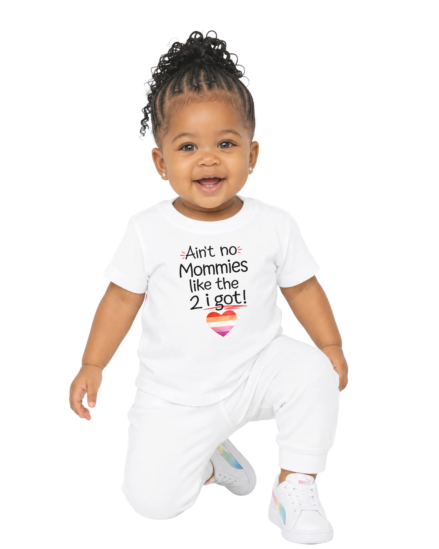 “ain’t no mommies like the 2 i got” baby jersey t-shirt