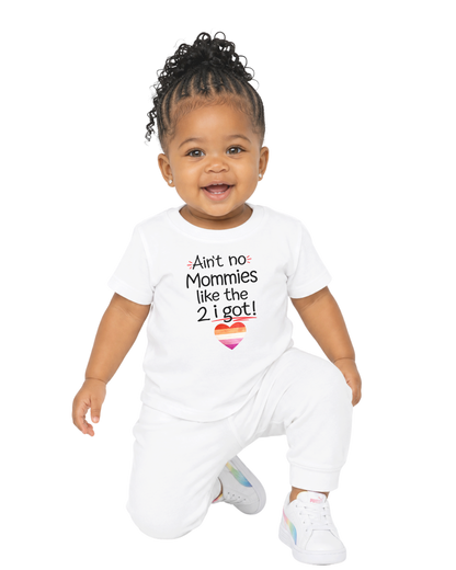 “Ain’t No Mommies Like The 2 I Got” Baby Jersey T-Shirt