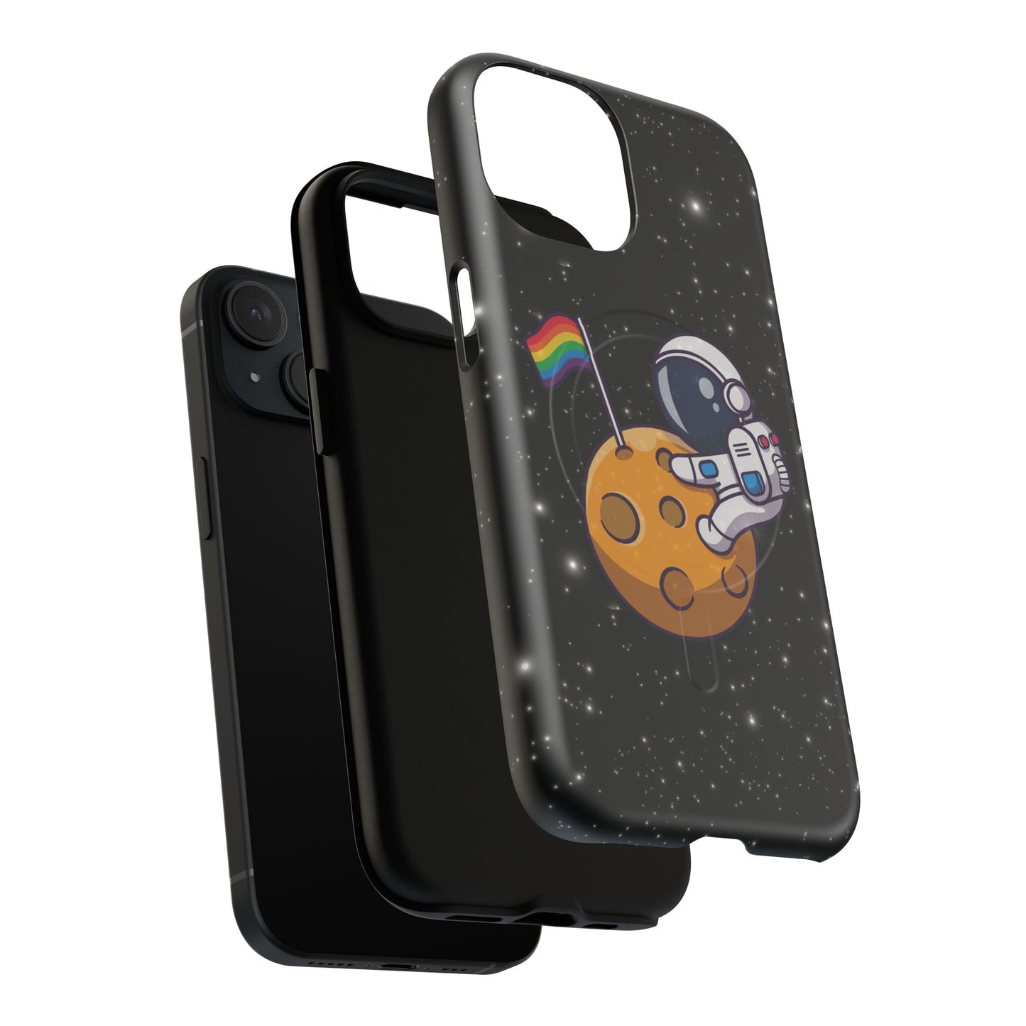 "cosmic queer" lgbtqia+ astronaut magsafe® iphone tough case