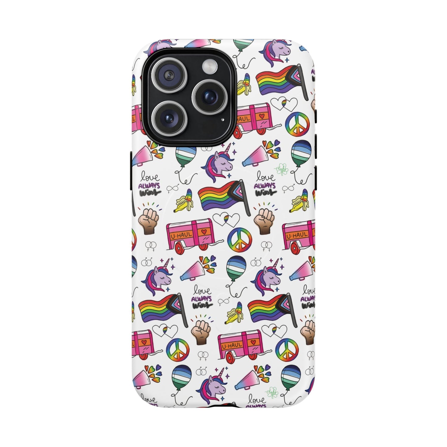 “identity mix” lgbtqia+ collage magsafe® tough iphone case