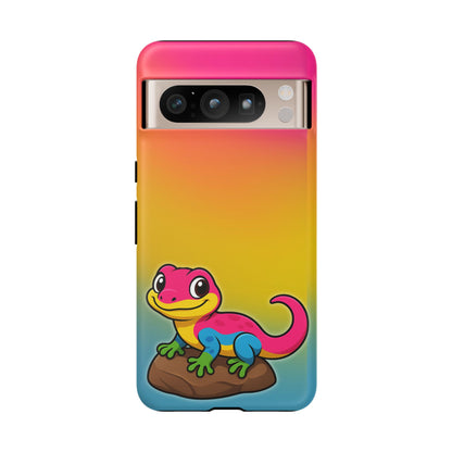 "Pan-tastic Voyage" – Pansexual Pride Gecko Android Tough Phone Case