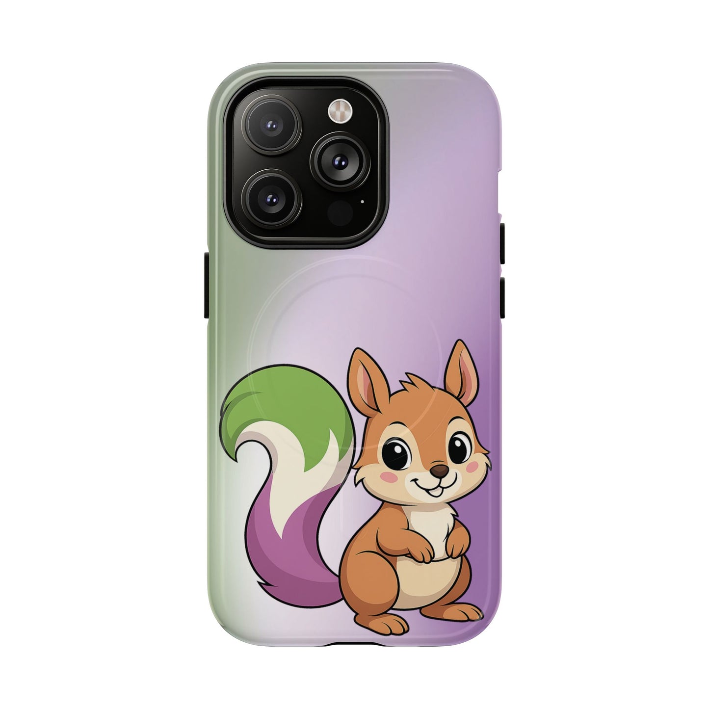 "queeriosity"– genderqueer pride squirrel magsafe® iphone case