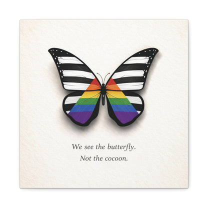 Ally Pride Butterfly | Metamorphosis Series Canvas Wall Art
