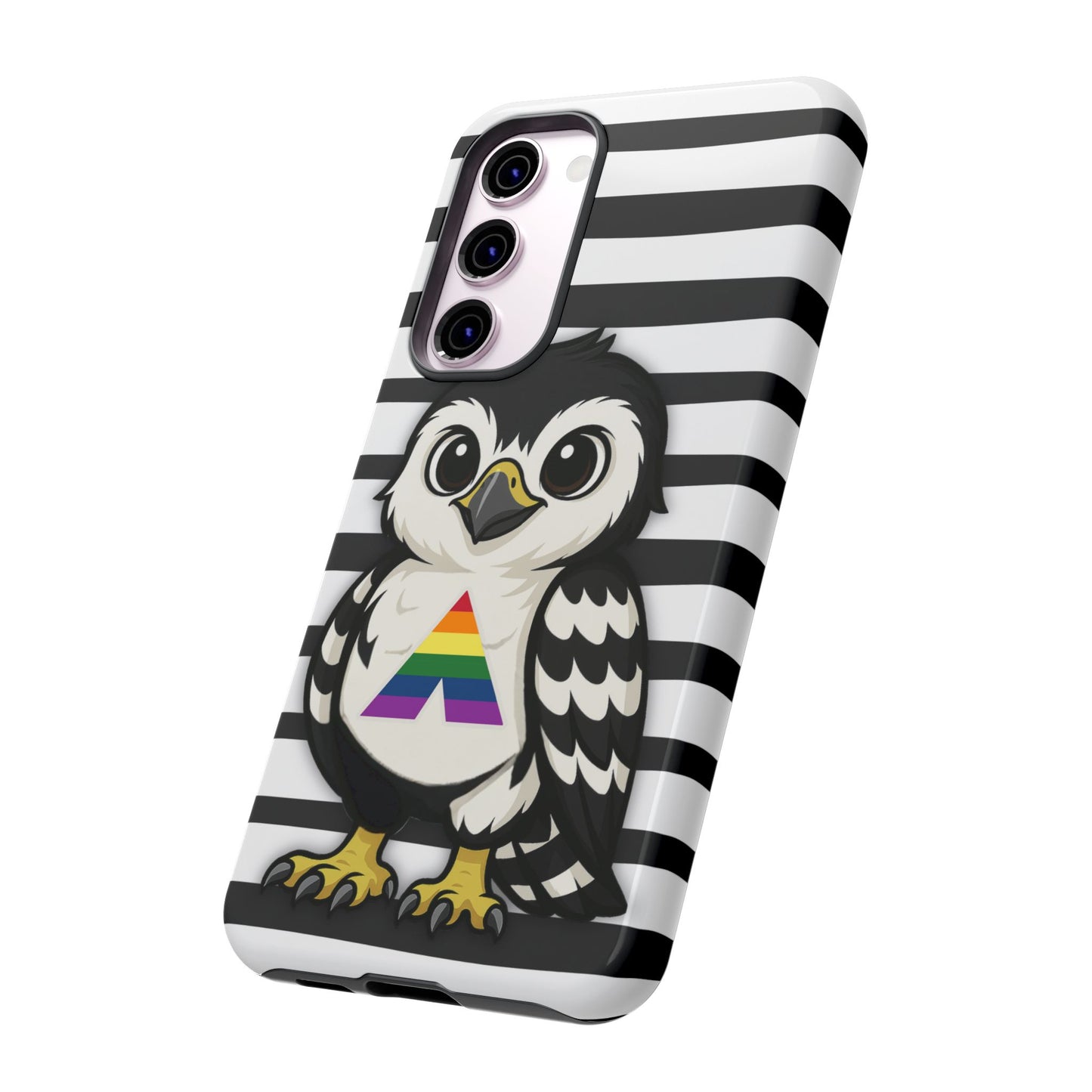 "fly with pride" – lgbtqia+ ally pride hawk android tough phone case