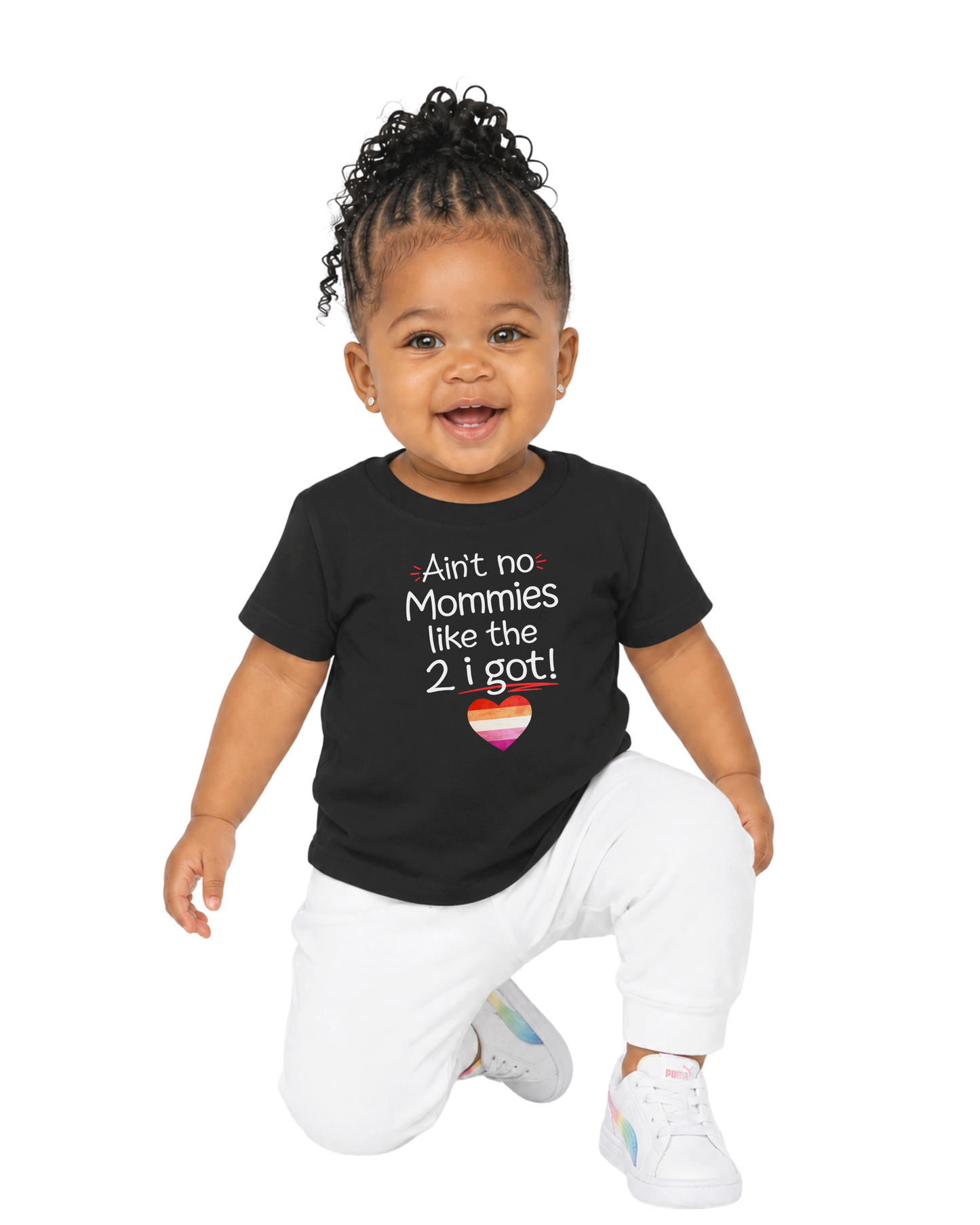 “ain’t no mommies like the 2 i got” baby jersey t-shirt