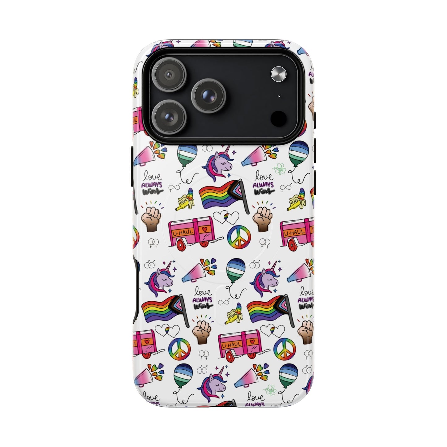 “identity mix” lgbtqia+ collage magsafe® tough iphone case