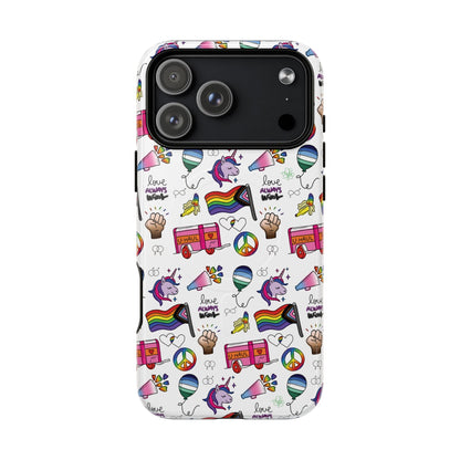 “Identity Mix” LGBTQIA+ Collage MagSafe® Tough iPhone Case