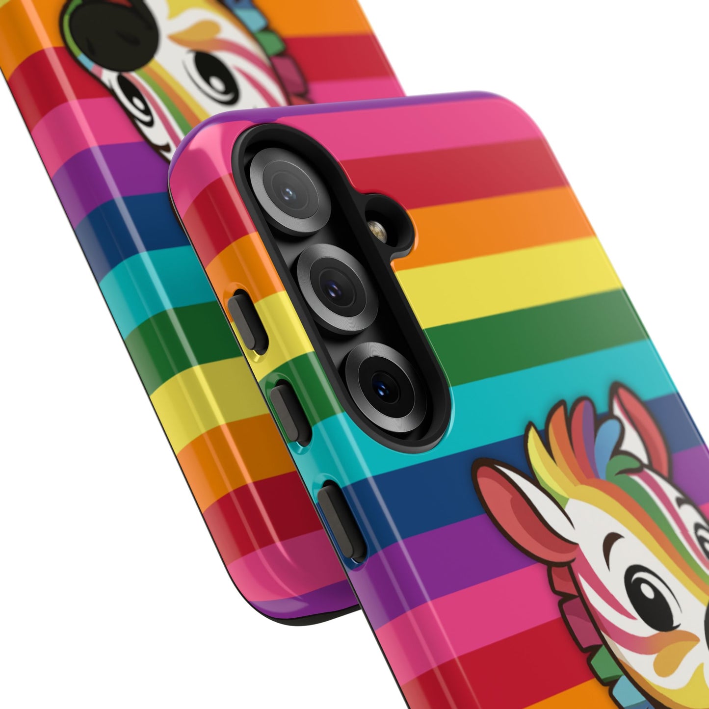 "zee the o.g." – original rainbow pride zebra android tough phone case