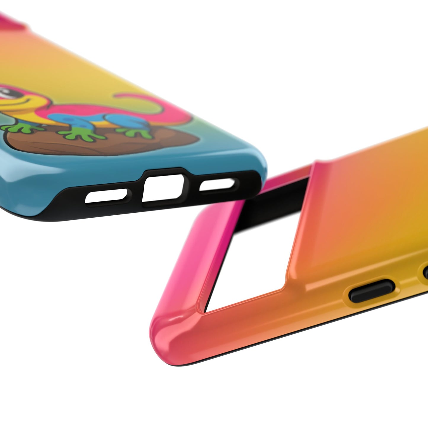 "pan-tastic voyage" – pansexual pride gecko android tough phone case
