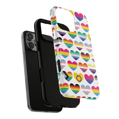 "Proud Hearts" LGBTQIA+ Love MagSafe® iPhone Case